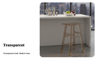 Creative Transparent High Stool Minimalist Look Transparent High Chair Modern design bar Seating Easy to Clean for Cafe Owners, homeowners, Interior Designers, Milk tea-based beverages Shop, Restaurant, Kitchen Island, Dining Room
