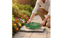 Unobstructed Design Ground Bird Feeder Tray Powder Coated Metal Mesh Bird Feeder Easy to Clean Rust-Resistant for Garden Owners, Yard, Patio