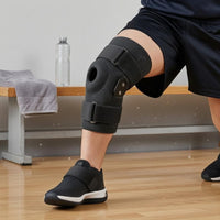 Hook-and-Loop Cutout Patella Knee Brace Textured Enveloping Knee Brace Compression