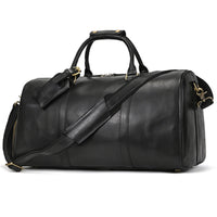 Leather Duffle Bag Structured Duffle Bag with Top Zip Closure Long-Lasting Premium for Men, Travel, Overnight