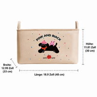 Foldable Storage Basket, Knitted Plant Fiber Laundry Hamper, with Loop Handles, for Blankets, Laundry, Clothing