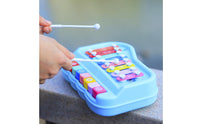 Xylophone with Mallets Educational Hand-Held Percussion Piano Well-Tuned Percussion Instrument for Young Children, Beginners, Home, Classroom