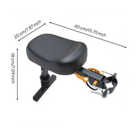 Clamp Mount Front Bike Child Seat Compact Front Scooter Child Seat Adjustable Toddler Bike Saddle
