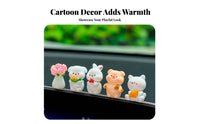 Mini Animal Car Decoration Trending Design Car Console Animal Ornament Funny Cute Dashboard Figure for Young Adults, Women
