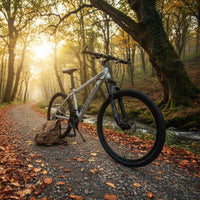 Mechanical Disc Brakes Mountain Bike All-Terrain Tires Rough-Terrain-Road Bike High-Carbon Steel Frame Sports Equipment Ergonomic Saddle for Outdoor