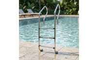 Pool Entry Ladder Stainless Steel Swimming Pool Ladder Anti-Slip for Villa, Hotel