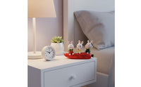 European Design Resin Rabbit Statue Gift Idea Rabbit Bunny Figurine Cute Bunny Figurine Elegant for Living Room, Entryway, Desktop