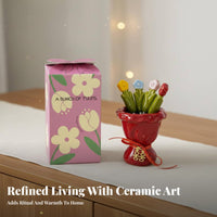 Dessert Fork and Holder Set Elegant Design Decorative Dessert Fork Set for Party