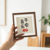 Wooden Photo Frame Double-Sided L Size Compatible Desktop Photo Frame For Newlyweds Children Growth Records