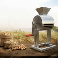 Hand-Cranked Peanut Sheller Stainless Steel Manual Peanut Shelling Machine Heavy Duty Hand-Powered Nut Sheller for Hobby Farmers, Home Gardeners, Farm