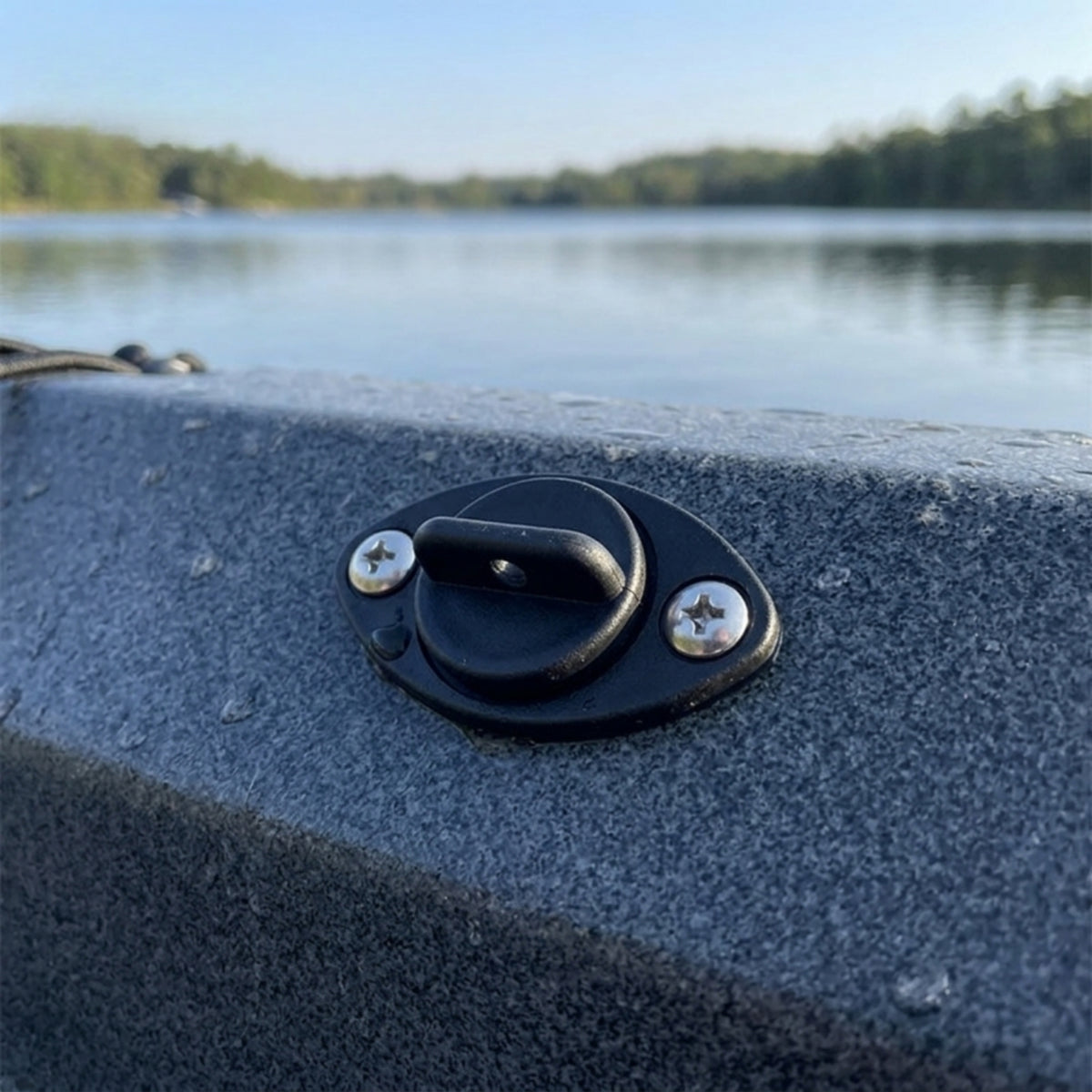 Tethered Boat Drain Plug with Flange Self-Retaining Threaded Drain Plug with Screws Marine-Grade Hardware Leak-Leakproof for Kayakers, Kayak, Small Watercraft