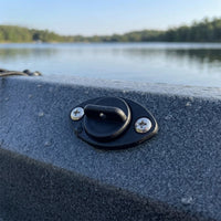 Tethered Boat Drain Plug with Flange Self-Retaining Threaded Drain Plug with Screws Marine-Grade Hardware Leak-Leakproof for Kayakers, Kayak, Small Watercraft