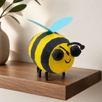 3D Papercraft Bee Insect Model DIY Kit for Home Decor and Gifts