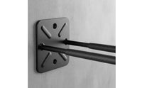 Curved Arms Tire Hook Rectangular Plate Wall-Mounted Tire Hook Mounting Holes Hanging Rack Space-Saving for Garden