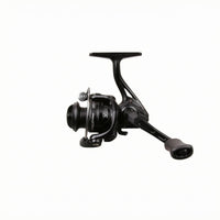 Curved Bail Wire Mini Revolving Reel Portable Black Revolving Reel Lightweight Sporting Goods Universal Compatibility