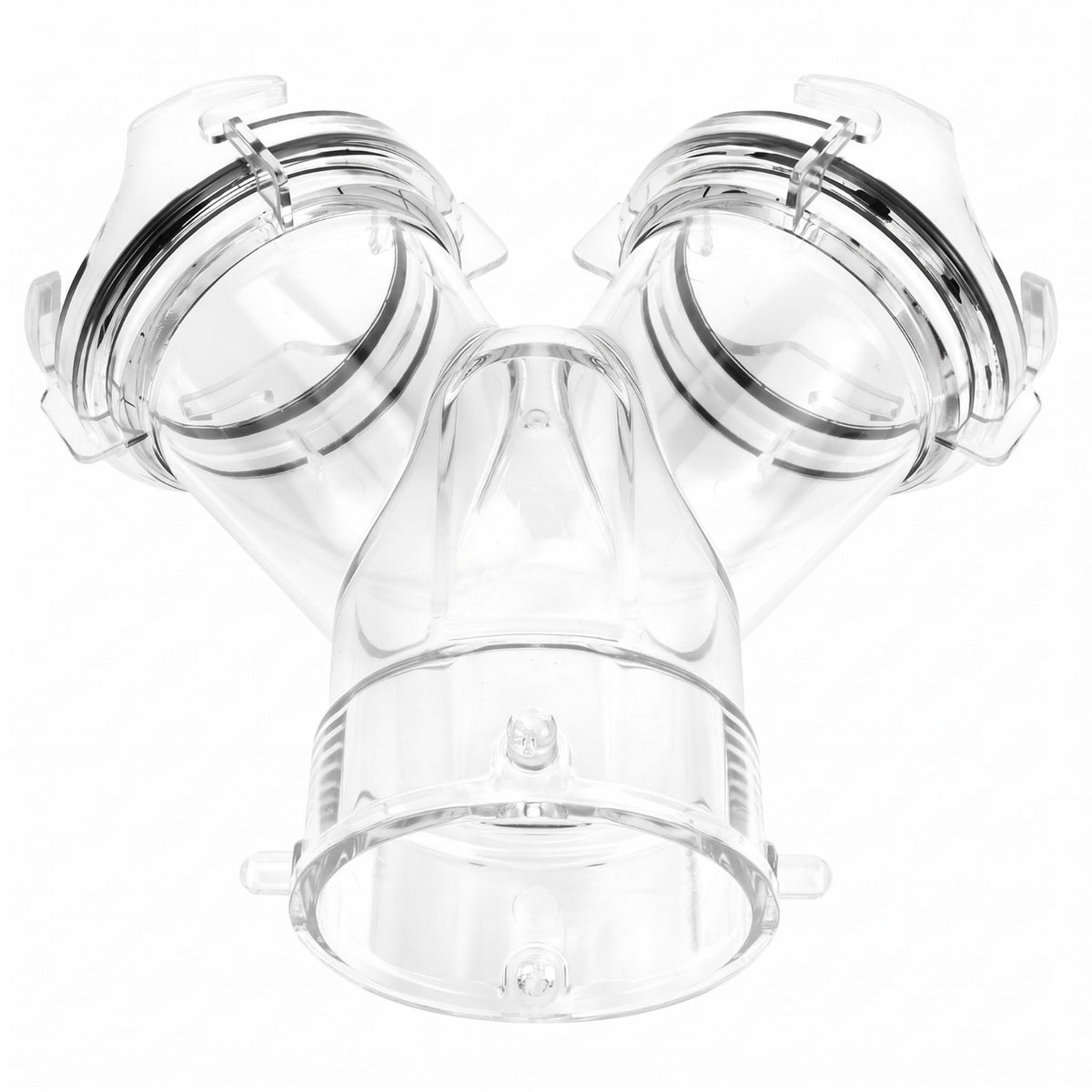 Transparent RV Sewer Wye Leak-Proof RV Sewer Y Connector for Campgrounds