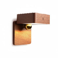 Wooden Cube Lamp Wireless Charging Attractive Wall Lamp for Nightstand, Perusing