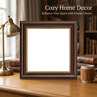 Resin Picture Frame, Minimalist Modern Wall Mount Photo Frame, Rectangle Empty Frame for Home Decor, 50x75cm Outer Size, Antique Look Display Frame