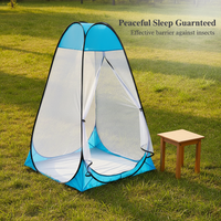Outdoor Pop-Up Mosquito Net Tent for Camping and Meditation, Single Person, Anti-Insect Screen House