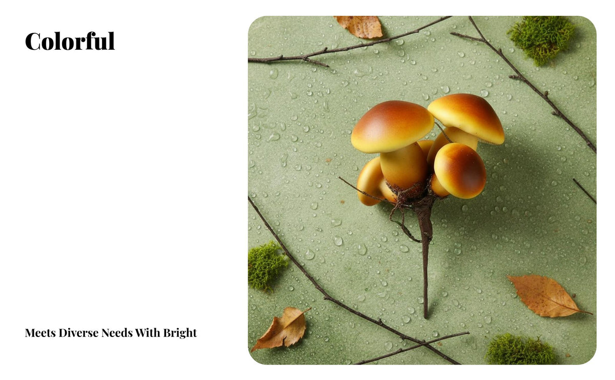 Miniature Mushroom Decoration Vivid Color Fake Mushroom Ornament Versatile Micro Landscape Decor for Shop Window Display, Terrarium