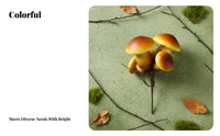 Miniature Mushroom Decoration Vivid Color Fake Mushroom Ornament Versatile Micro Landscape Decor for Shop Window Display, Terrarium