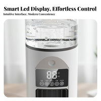 Bladeless Misting Fan Adjustable Speeds USB Vertical Air Chiller Portable Desktop Humidifying Chiller for Office Workers, Students, Bedroom, Dorm Room