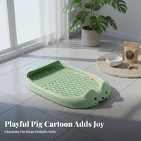 Indoor Dog Potty Tray Anti-Spray Dog Litter Box with Mesh Puppy Training Toilet Large Capacity Mesh Training Toilet