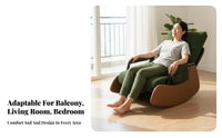 Foldable Upholstered Recliner with Side Pocket Compact Design Single Sofa Sturdy Construction Household Furniture Adjustable Backrest for Seniors, Homeowners, Living Room, Bedroom, Small Areas, Reading Nook
