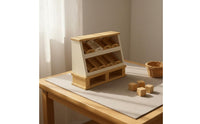 Mini Bread Cabinet Simulation Dollhouse Bakery Shelf Realistic Detail Tiny Bakery Display Case for Pretend Play