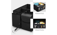 Large Capacity Foldable Car Trunk Organizer Heavy Duty Collapsible Trunk Organizer Reinforced Handles Car Boot Tidy Non-Slip Bottom for Road Trips