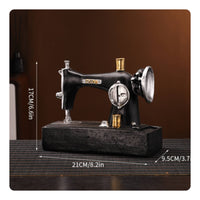 Tabletop Figurine Vintage-Style Desktop Ornament Compact for Desk, Photo Props