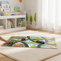 Toy Car Parking Playmat Large Size Road Traffic Playmat Sparks Imagination City Road Play Mat for Children, Young Children