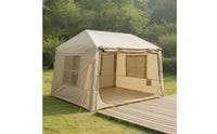 Spacious Inflatable House Tent Breathable Inflatable Camping Tent Roomy Long-Lasting for Families, Backyard