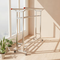Clothes Dehumidifying Rack Stainless Steel Laundry Dehumidifying Rack Foldable for Balcony