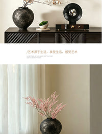 Retro Round-Belly Vase for Home Decor