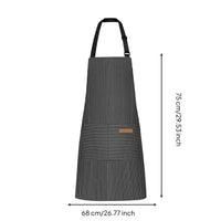 Kitchen Bib Apron Adjustable Cooking Apron Machine Washable Guard Wear for Chefs, Cooks, Cafe, Pastry Making