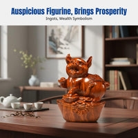 Rosewood Zodiac Animal Figurines, Hand-Carved Solid Wood, Complete Set, Chinese Decorative Sculpture, Desktop Ornament