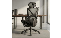 Ergonomic Office Chair Footrest Ergonomic Mesh Chair Padded Armrests