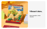 Souvenir Tear-Away Paper Sculpture Creative Gift 3D Art Memo Pad Multifunctional for Tourists, Collectors, Desk, Study Room, Bedroom