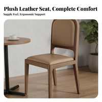 Nordic Design Upholstered Backrest Chair Minimalist Design Upholstered Wood Frame Chair Long-Lasting Construction Dining Seat Easy to Clean for Restaurant Owners, Interior Designers, Homeowners, Cafe, Living Room, Kitchen