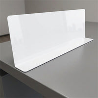 L-Shaped Divider and Desk Baffle, 1.8mm PVC Desk Partition for Home Office Workspace, 90 Degree Edge Protector and Desk Divider, 40cm Length
