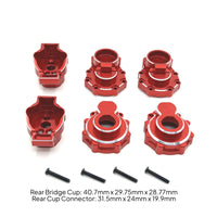 Rear Axle Cup with Connector Precision-Cut Rear Axle Cup with Screws Easy to Install RC Car Accessories for Hobbyists