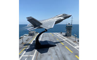 F-35B Fighter Jet Model Detailed Finish Low-Observable Fighter Model Display Stand Toy Vehicle for Collectors, Shelf