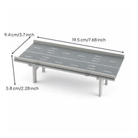 Elevated Model Highway Overpass Textured Scale Model Bridge for Collectors