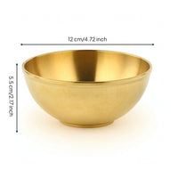 Brass Bowl Polished Offering Bowl Shiny Vessel for Meditation Corner