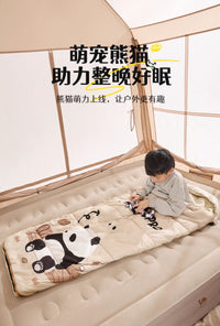 骆驼熊猫睡袋秋冬户外儿童露营四季保暖加厚学生成人防寒午休便携