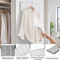 3-Piece Ironing Board Cover Set with Glove and Hook, Foldable for Travel