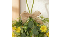 Romantic Eucalyptus Teardrop Wreath Farmhouse Design Teardrop Floral Swag Rustic Charm for Wedding, Festival