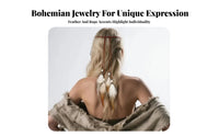 Indian Design Headdress Ethnic Influenced Indian Design Feather Hairband Retro Bohemian Feather Headpiece for Artists, Women, Festivals