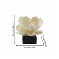 Coral Tabletop Ornament Handcrafted Look Coral Sculpture Irregular Shape Desk Decoration for Bedroom, Sample Room, Vanity Table